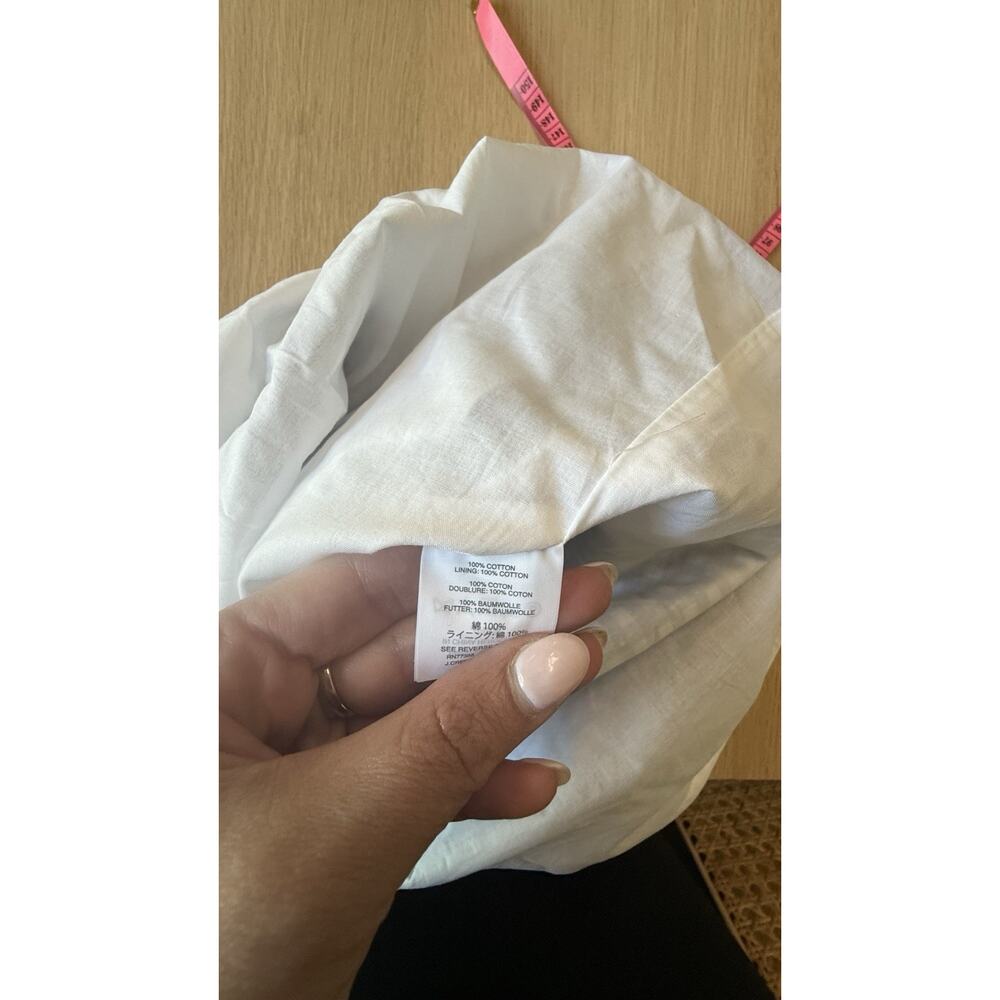 J. Crew Blue and White Gingham Pleated A-line Skirt Size 0 3033 - Picture 7 of 8